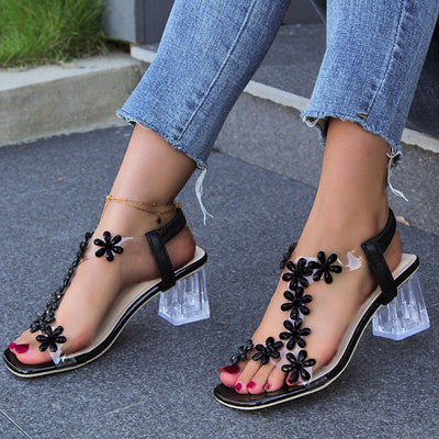 Juliarae | Flower and Rhinestone Heel