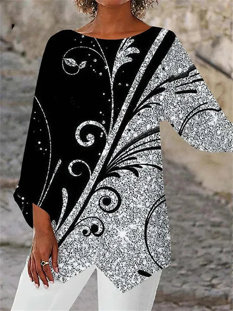 Alayah™ | Elegant Crew Neck Top