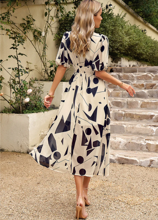 Merlin™ | Flattering Floral Midi Dress