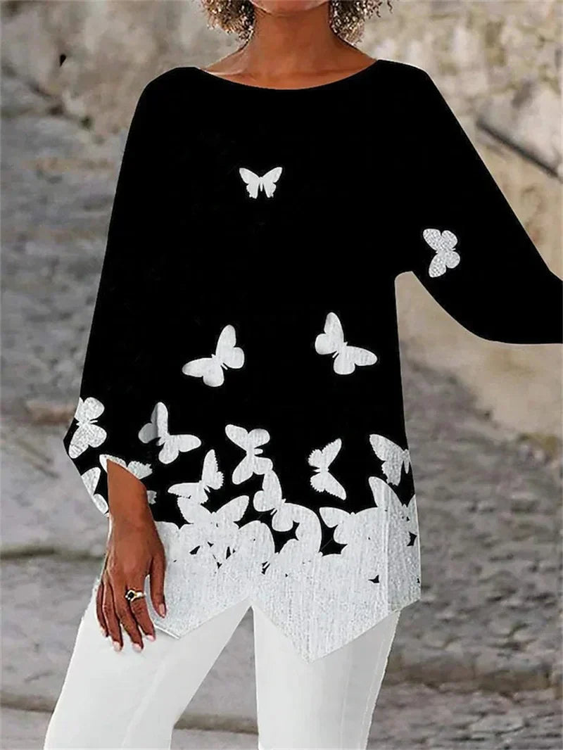 Alayah™ | Elegant Crew Neck Top
