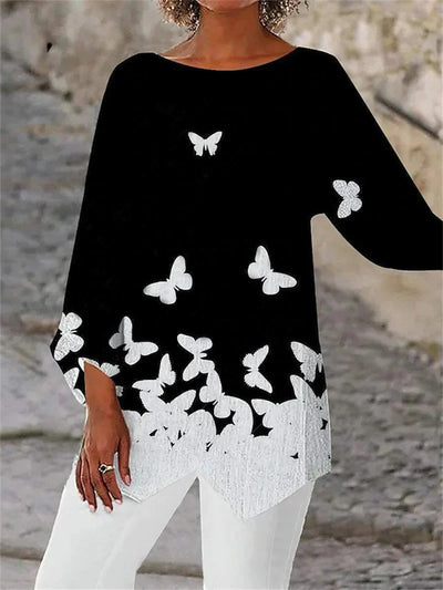 Alayah™ | Elegant Crew Neck Top