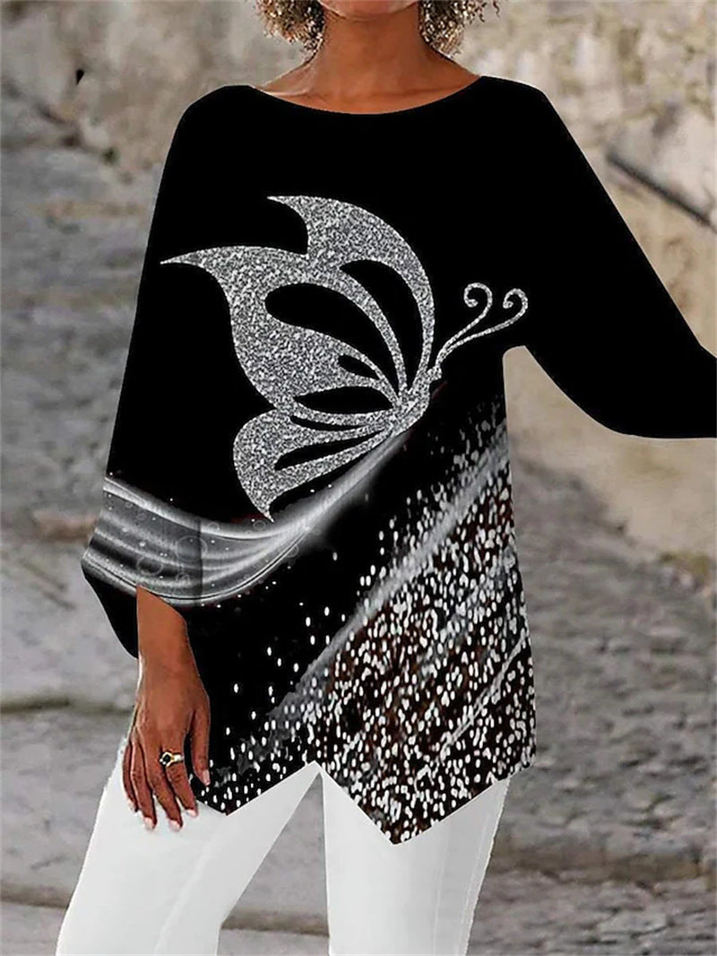 Alayah™ | Elegant Crew Neck Top