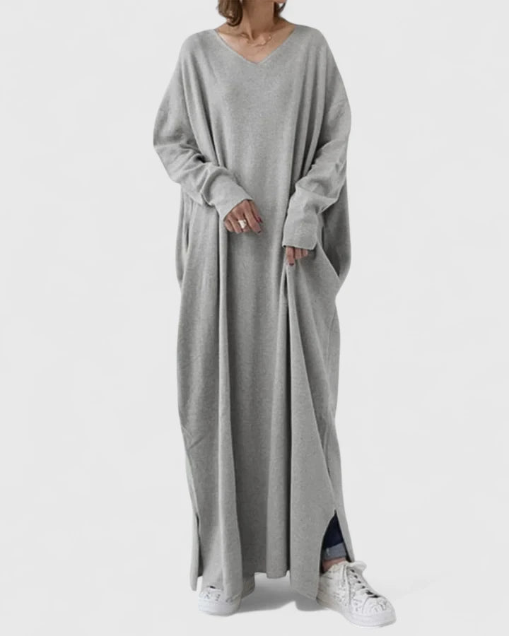 Olivyra | Comfortable V-Neck Dress
