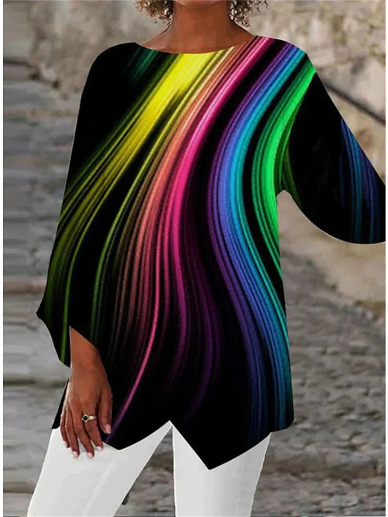 Alayah™ | Elegant Crew Neck Top