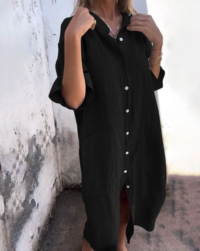 Jady™ | Ibiza-Style Casual Shirt Dress