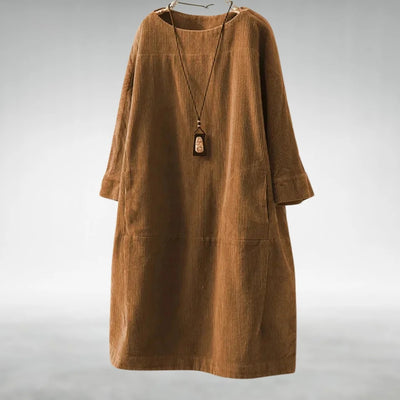 Grace | Relaxed Corduroy Midi Dress