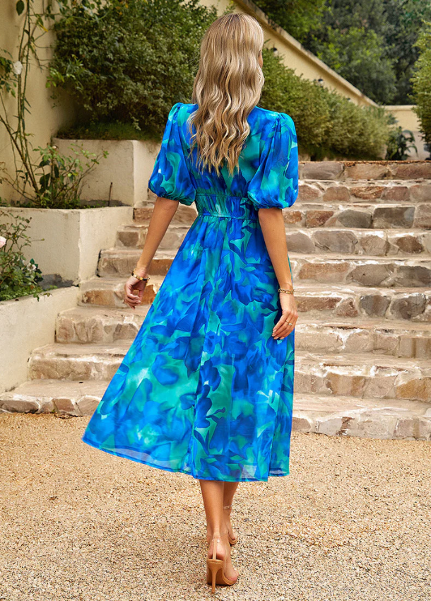 Merlin™ | Flattering Floral Midi Dress