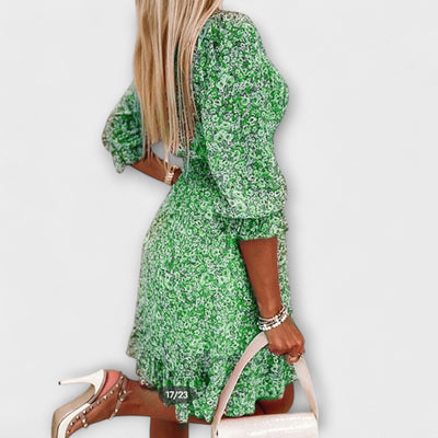 Elisa™ | Floral Puff Sleeve Dress