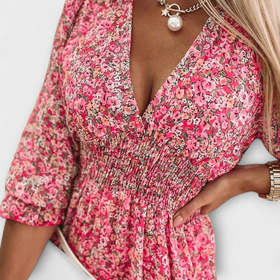 Elisa™ | Floral Puff Sleeve Dress