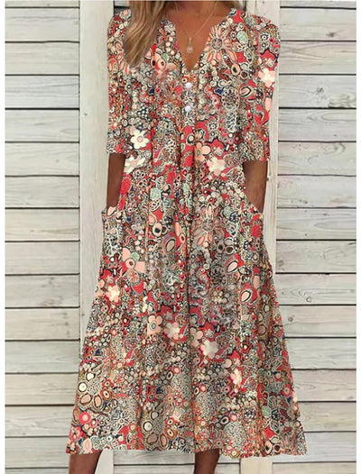 Leanne™ | Elegant Summer Dress With Belly Cover