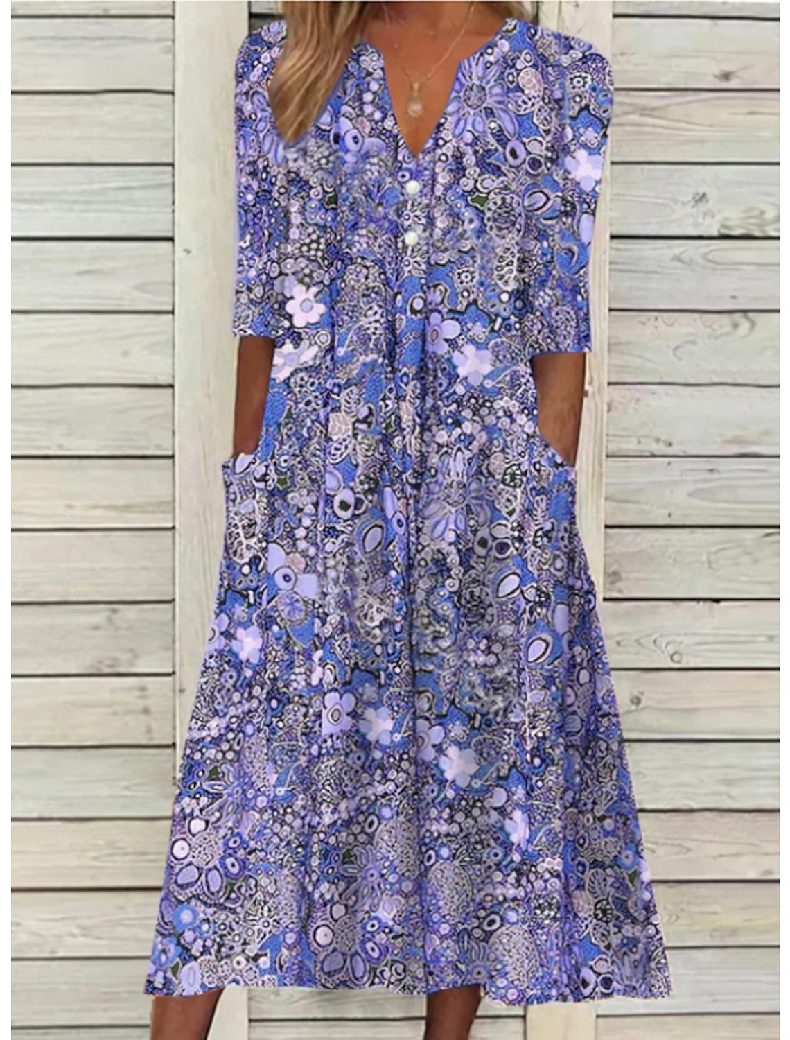 Leanne™ | Elegant Summer Dress With Belly Cover