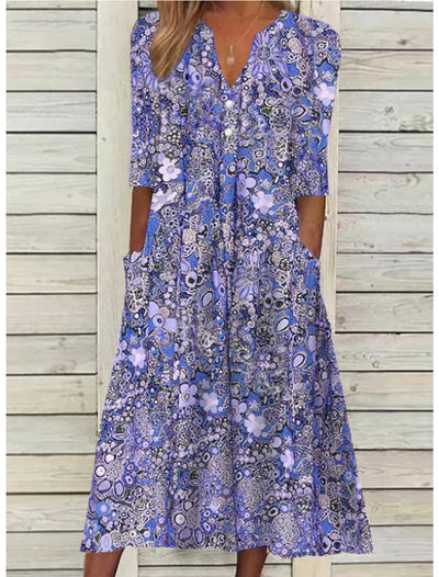 Leanne™ | Elegant Summer Dress With Belly Cover