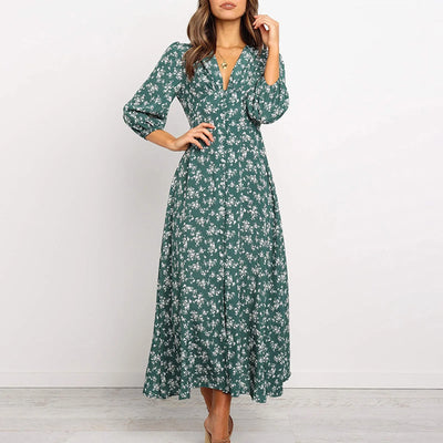 Adel™ | Bohemian Floral Dress