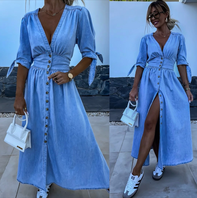 Sophia™ | Elegant Denim Dress