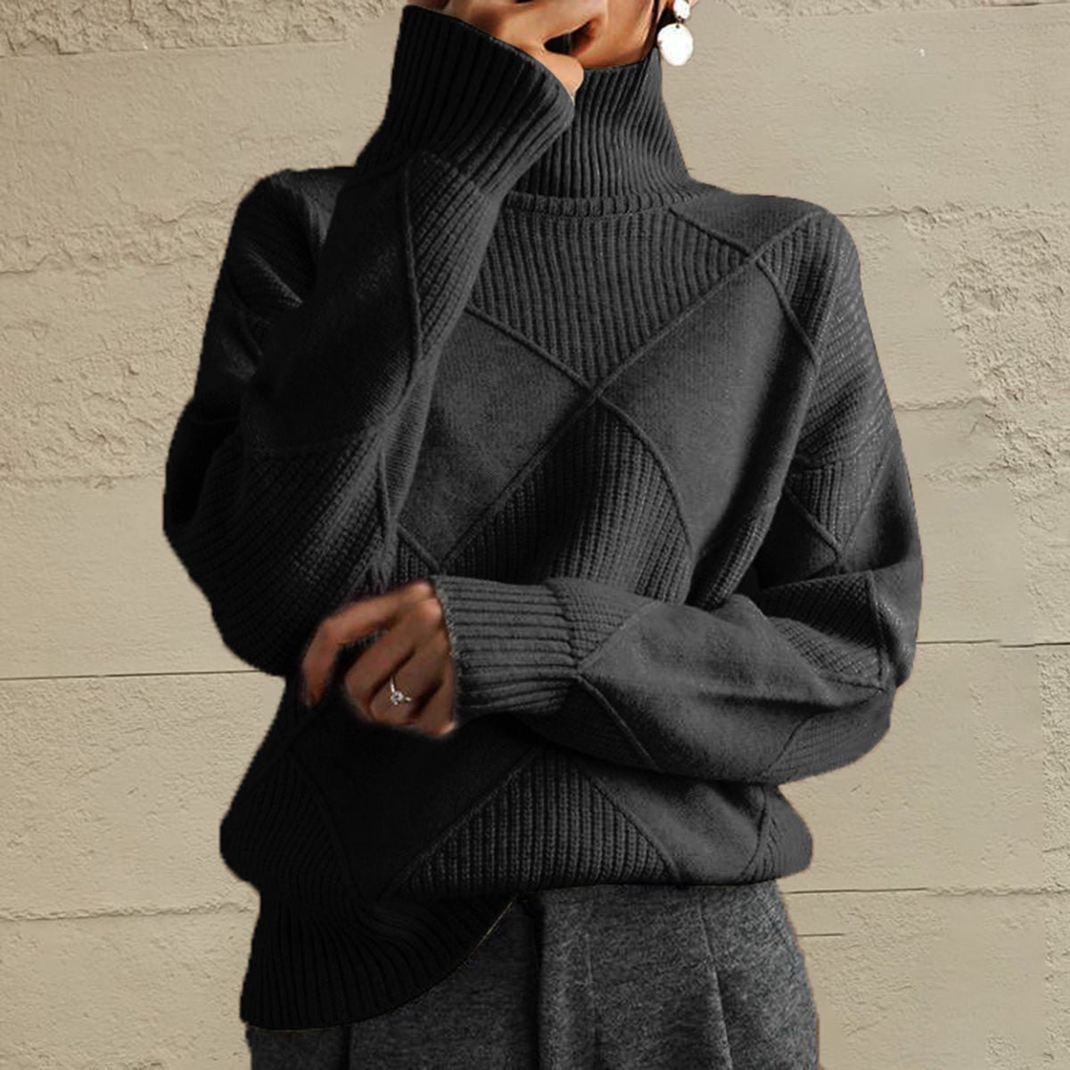 Angela™ - Turtleneck Sweater