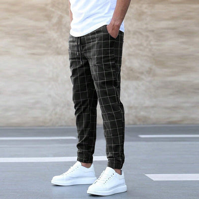 James™ - Checkered Jogger Pants for Men