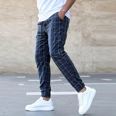 James™ - Checkered Jogger Pants for Men