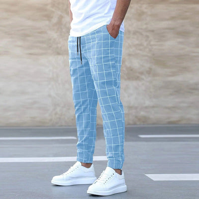 James™ - Checkered Jogger Pants for Men