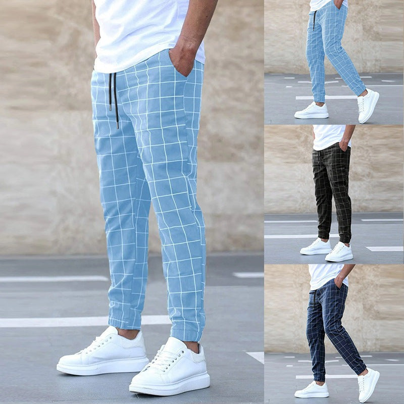 James™ - Checkered Jogger Pants for Men