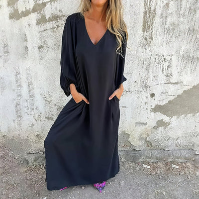 Carol™ - Long Boho Dress with Pockets