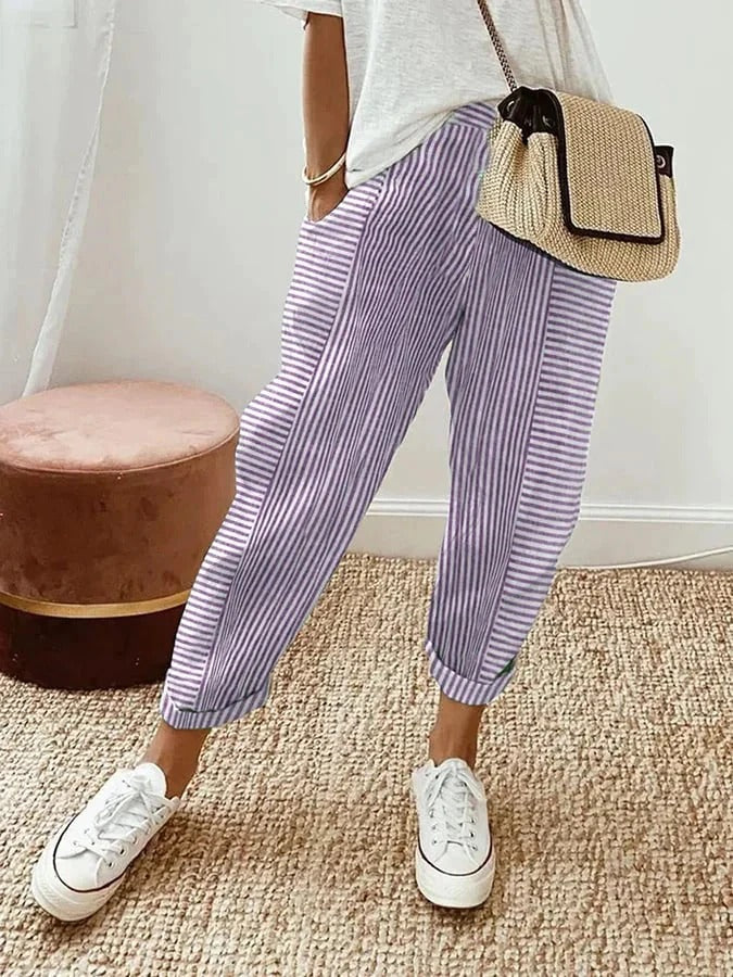 Donna™ - Striped Pants