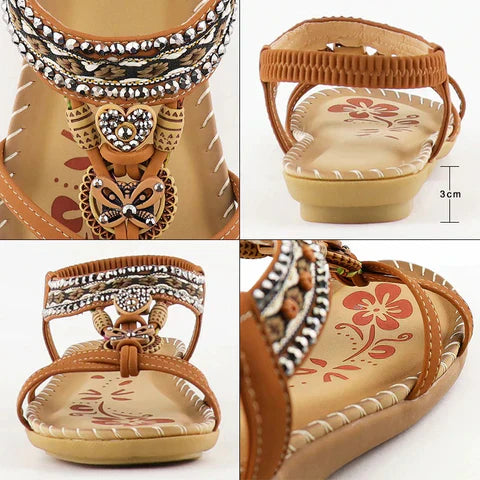 Teresina | Comfortable Sandals with Elastic Band & Soft Platform